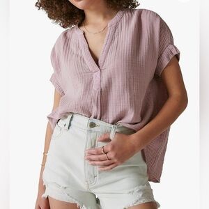 Lucky Brand NWT gauze  top